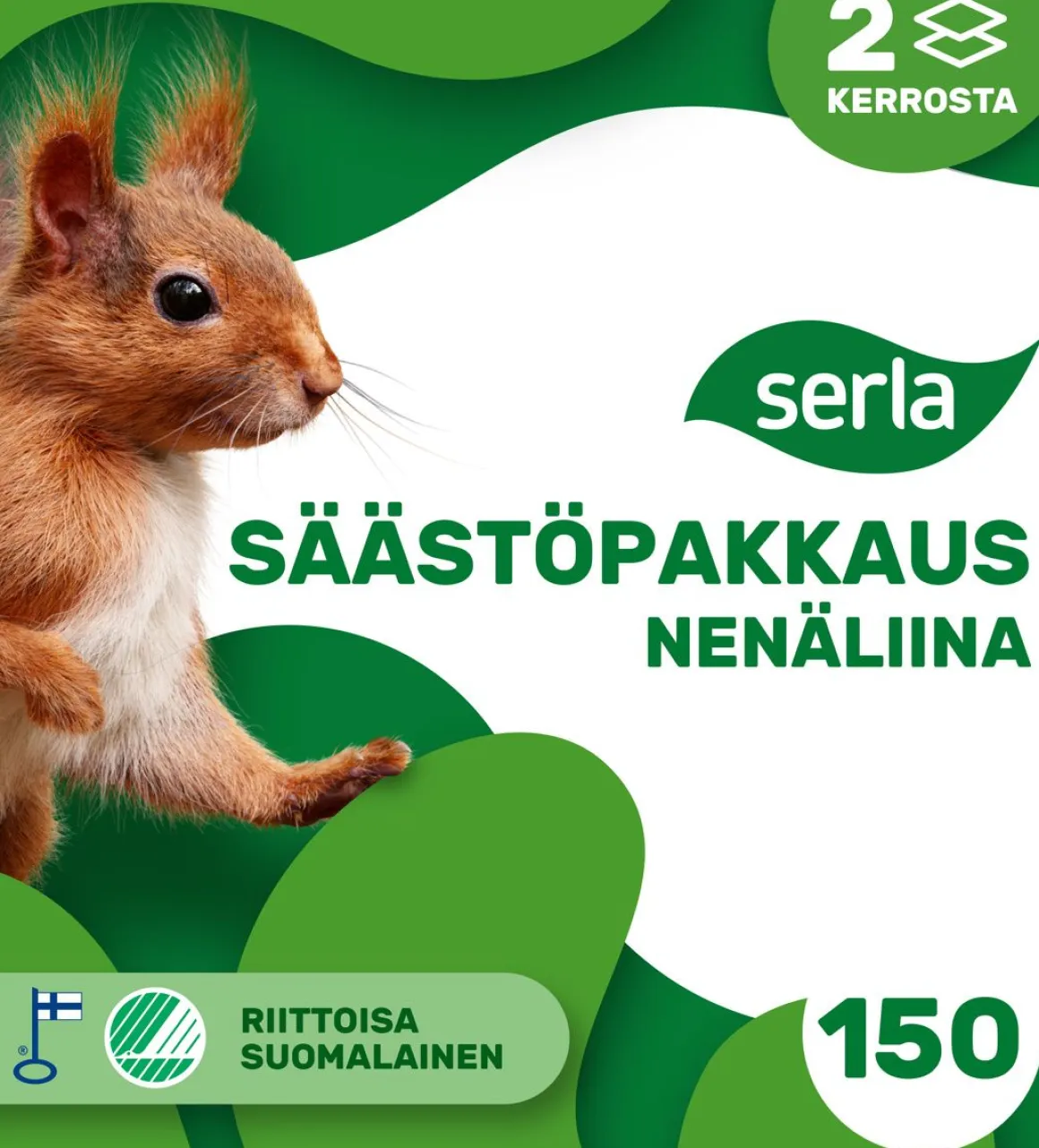 SERLA NENÄLIINA SÄÄSTÖPAKKAUS 150 KPL
