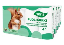 SERLA SÄKKI PUOLIARKKI TALOUSPYYHE 20RL 20 KPL