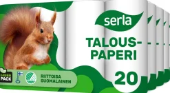 SERLA SÄKKI TALOUSPAPERI 20RL 20 KPL