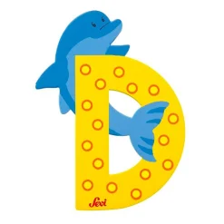 SEVI LETTER F FLAMINGO