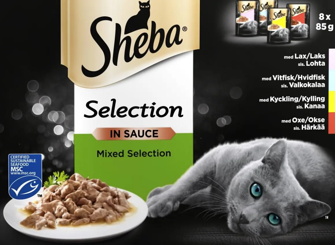 SHEBA ANNOSP. SELECTION VALIKOIDUT RESEPTIT 8*85G 680 G
