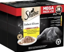 SHEBA RASIA SELECT SLICES 32*85G SIIPIKARJAA KASTIKKEESSA LE 2,72 KG