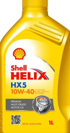 SHELL HELIX HX5 10W-40 MOOTTORIÖLJY