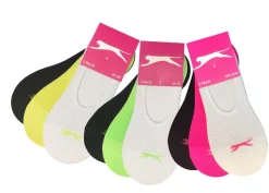 SLAZENGER INVISIBLES FOOTLES SUKKA 3PR ONE SIZE MIX