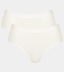 SLOGGI GO CASUAL H MIDI 2-PACK L SILK WHITE