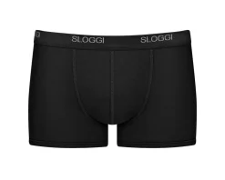 SLOGGI MEN BASIC  SHORT BOKSERIT 2-PACK MUSTA S