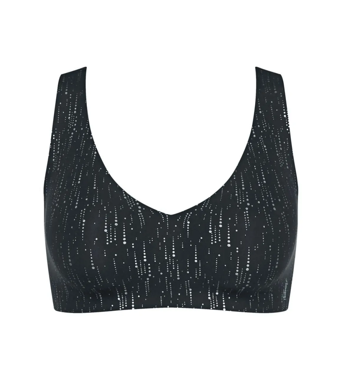 SLOGGI ZERO FEEL 2.0 FESTIVE BRALETTE S BLACK COMBINATION