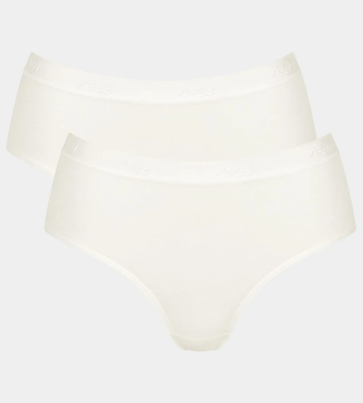 SLOGGI GO CASUAL H MIDI 2-PACK XS SILK WHITE