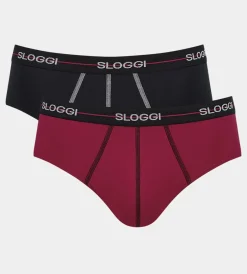 SLOGGI MEN START MIDI 2-PACK  56 PUNAINEN