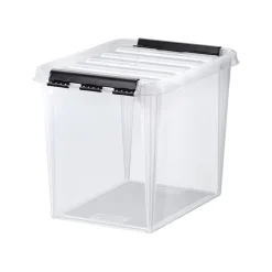 SMARTSTORE CLASSIC 13 L SÄILYTYSLAATIKKO KANNELLA LÄPINÄKYVÄ