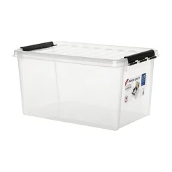 SMARTSTORE CLASSIC 46 L SÄILYTYSLAATIKKO KANNELLA LÄPINÄKYVÄ