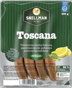 SNELLMAN ALL NATURAL TOSCANA  230 G