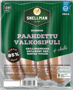 SNELLMAN KUNNON GRILLIMAKKARA PAAHDETTU VALKOSIPULI-CHILI 360 G