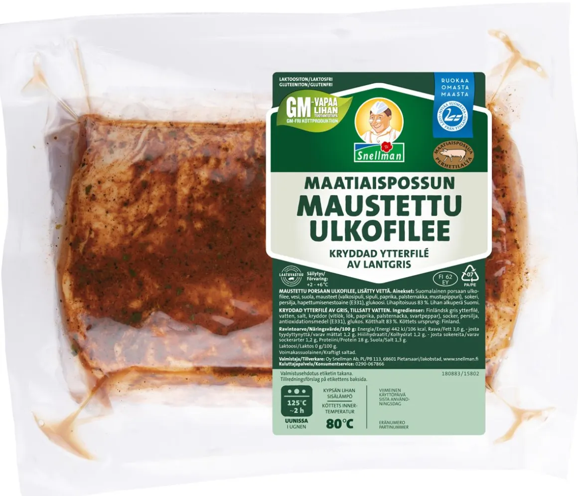 SNELLMAN MAATIAISPOSSUN MAUSTETTU ULKOFILEE N. 1,1KG