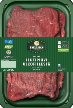 SNELLMAN NAUDAN LEHTIPIHVI ULKOFILEESTÄ 2KPL 240 G