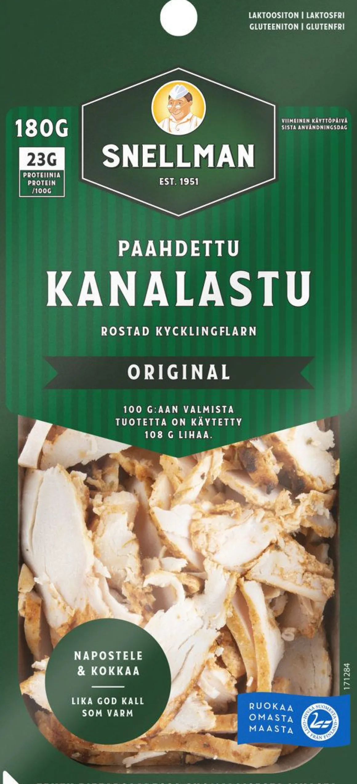 SNELLMAN PAAHDETTU KANALASTU 180 G