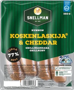 SNELLMAN KUNNON GRILLIMAKKARA KOSKENLASKIJA & CHEDDAR 360 G