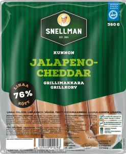 SNELLMAN KUNNON GRILLIMAKKARA JALOPENO-CHEDDAR 360 G