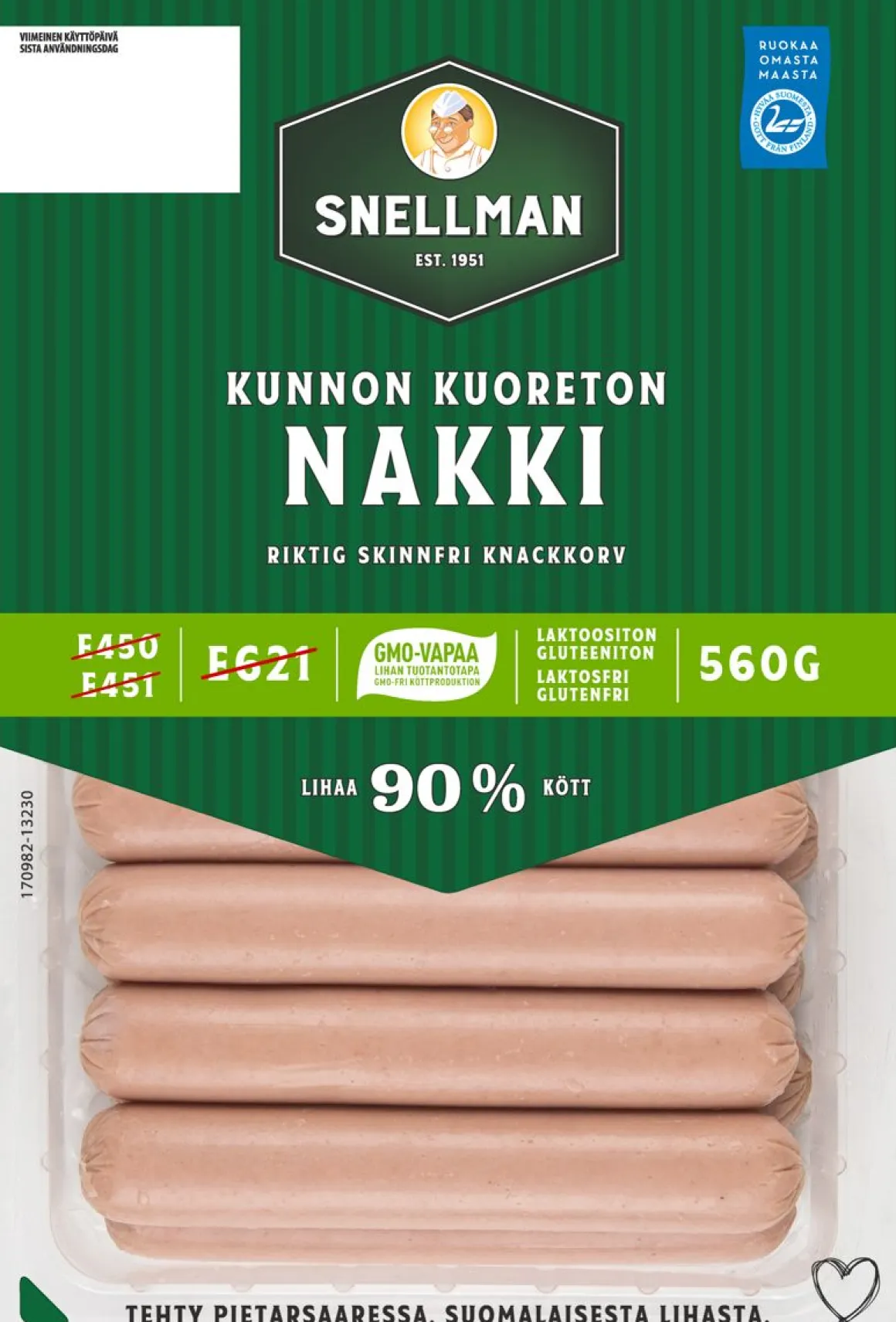 SNELLMAN KUNNON KUORETON NAKKI 560 G