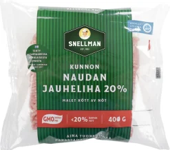 SNELLMAN KUNNON NAUDAN JAUHELIHA 20% 400 G
