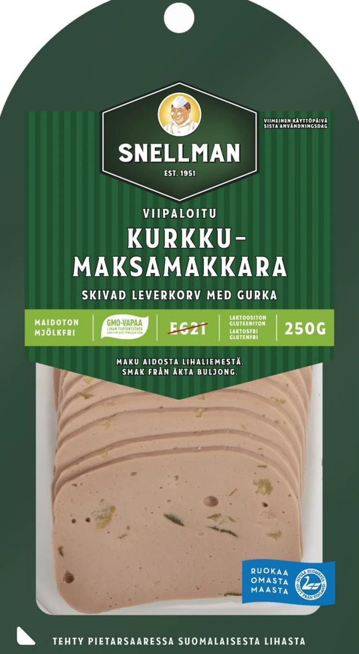 SNELLMAN KURKKUMAKSAMAKKARA VIIPALEET 250 G