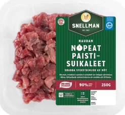SNELLMAN NAUDAN NOPEAT PAISTISUIKALEET 250 G