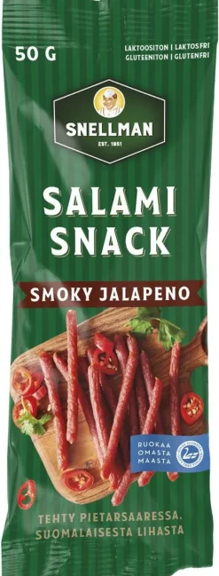 SNELLMAN SALAMISNACK SMOKY JALOPENO 50 G