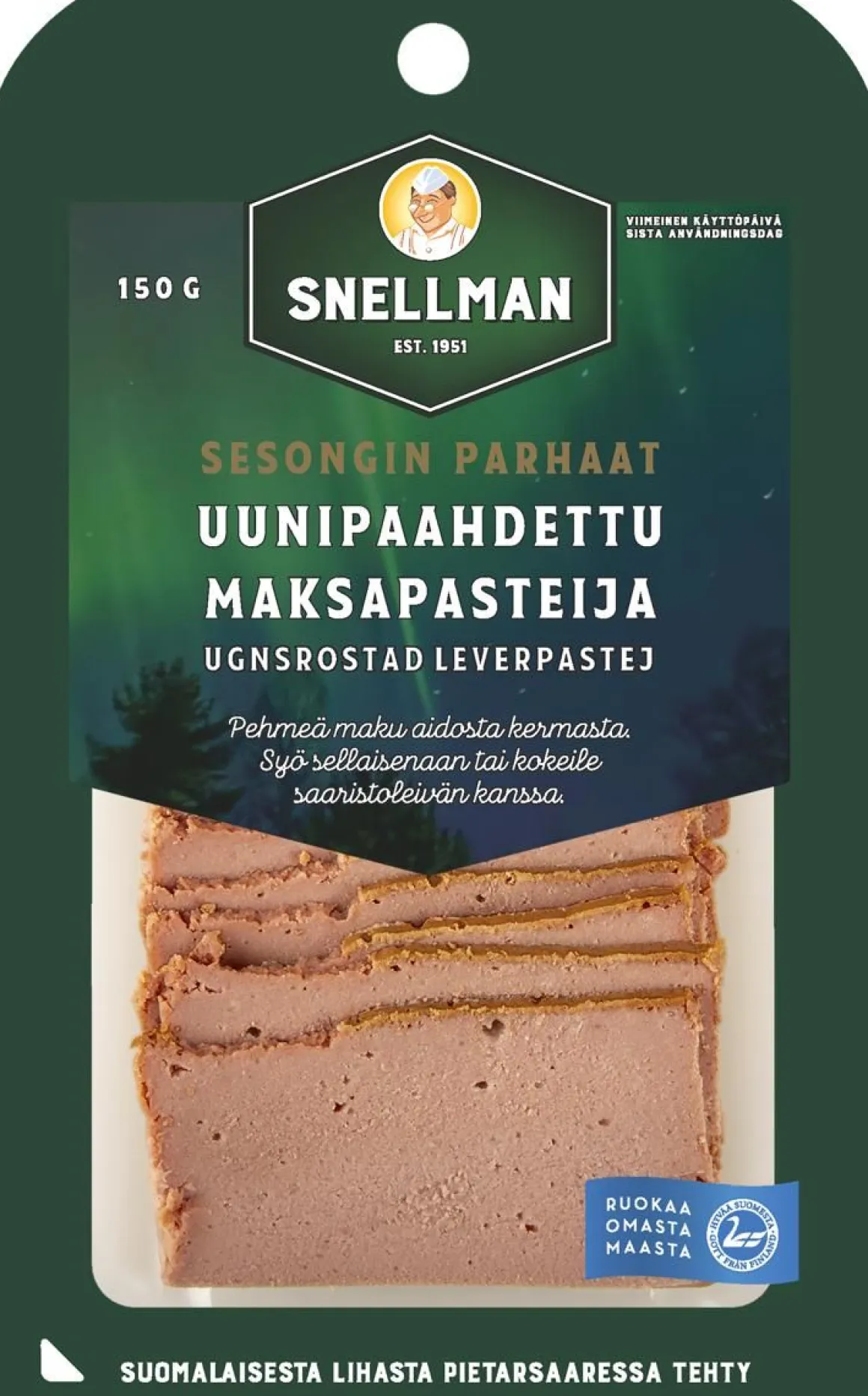 SNELLMAN UUNIPAAHDETTU MAKSAPASTEIJA 150 G