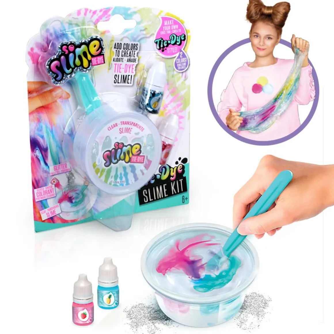 SO SLIME TIE DYE LIMA GLITTEREILLÄ