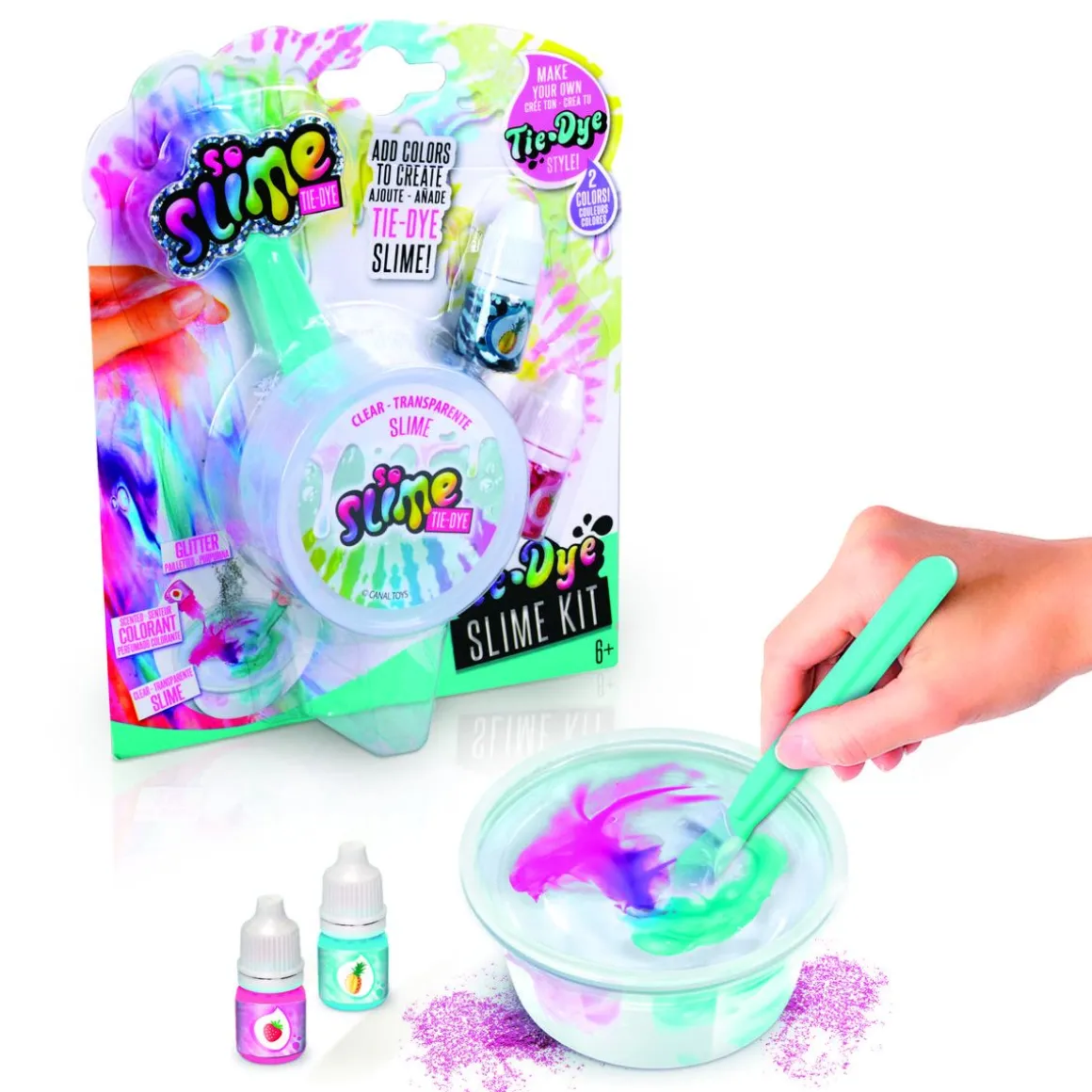 SO SLIME TIE DYE LIMA GLITTEREILLÄ