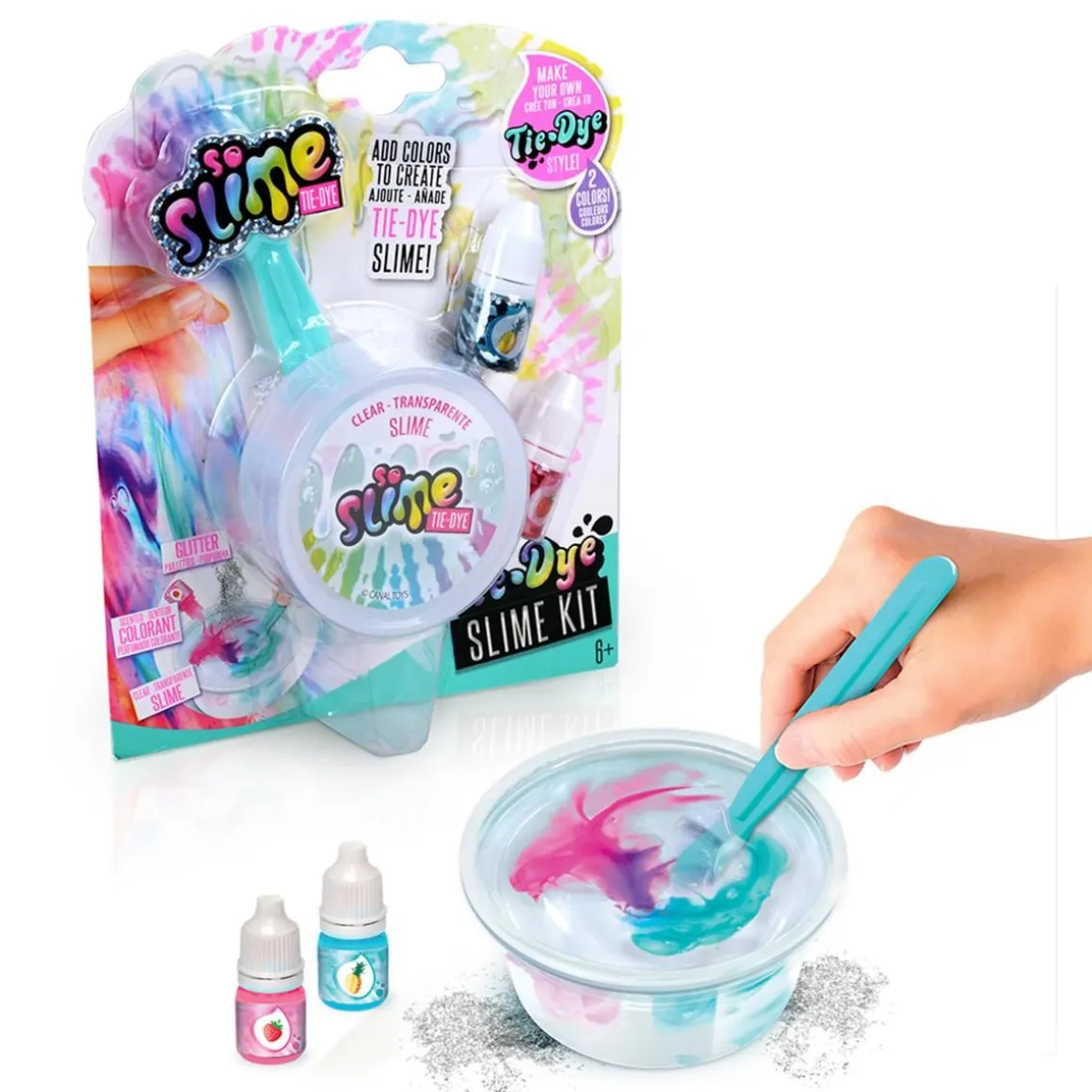 SO SLIME TIE DYE LIMA GLITTEREILLÄ