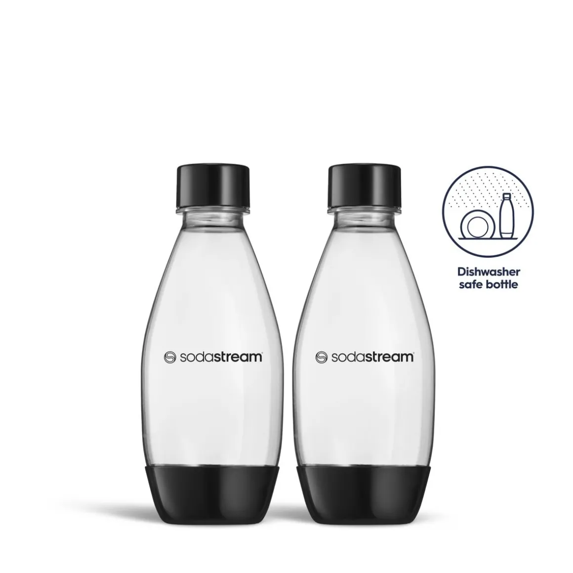 SODASTREAM DWS FUSE JUOMAPULLOT 2X 0,5L MUSTA