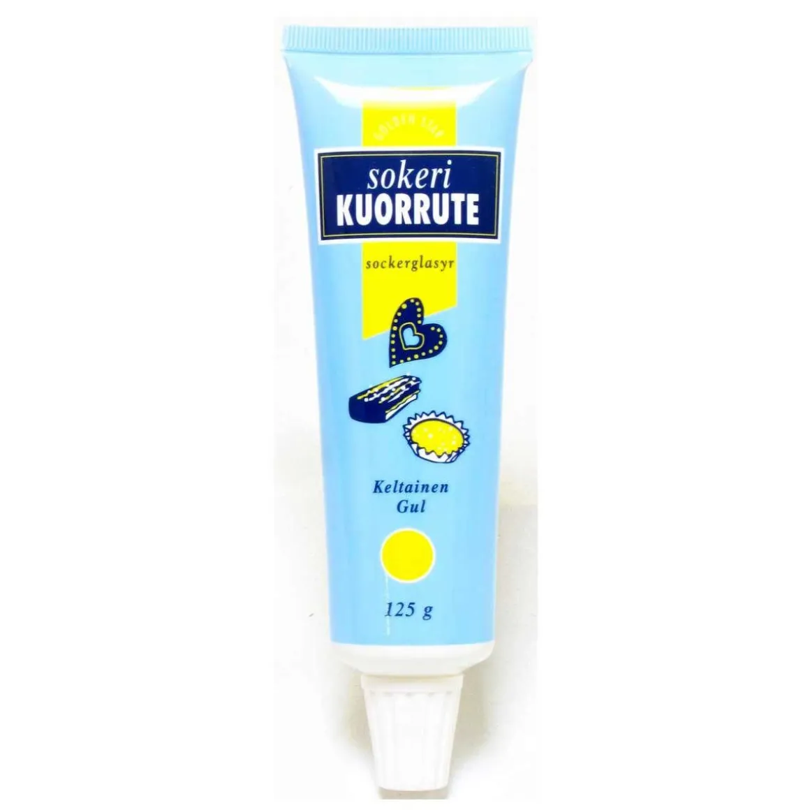 SOKERIKUORRUTE KELTAINEN 125 G