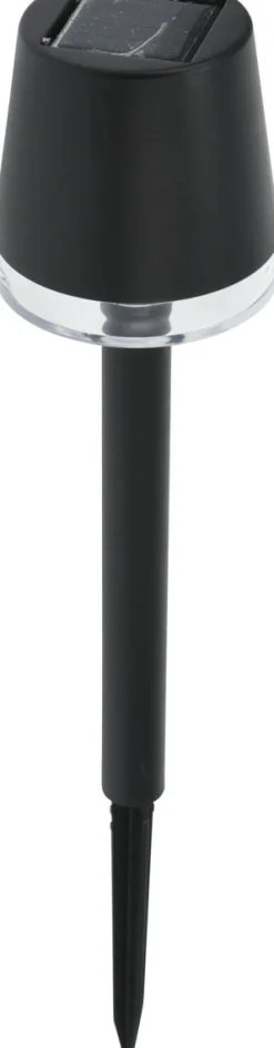 SOLAR LED AURINKOVALAISIN MUSTA