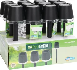 SOLAR LED AURINKOVALAISIN MUSTA