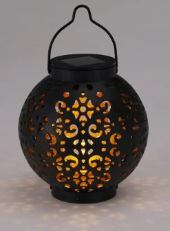 SOLAR LED LYHTY 9X9,5CM MUSTA