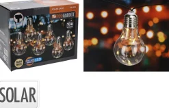 SOLAR LED VALOT 10KPL LÄMMINVALKOINEN