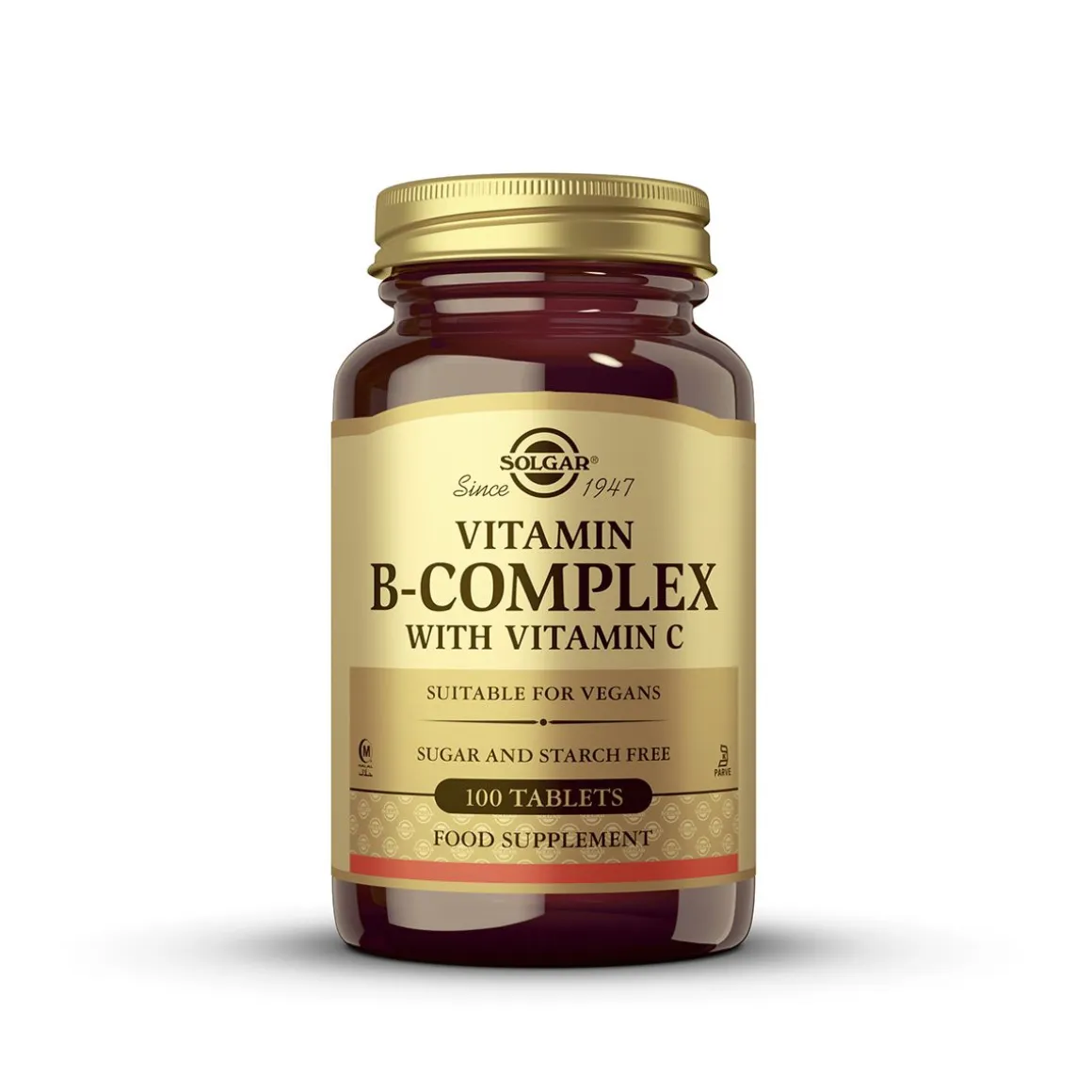 SOLGAR VITAMIN B-COMPLEX + C 100 KPL