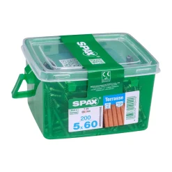 SPAX TERASSIRUUVI A2 RST TERÄS 5X60 HKB S 200KPL