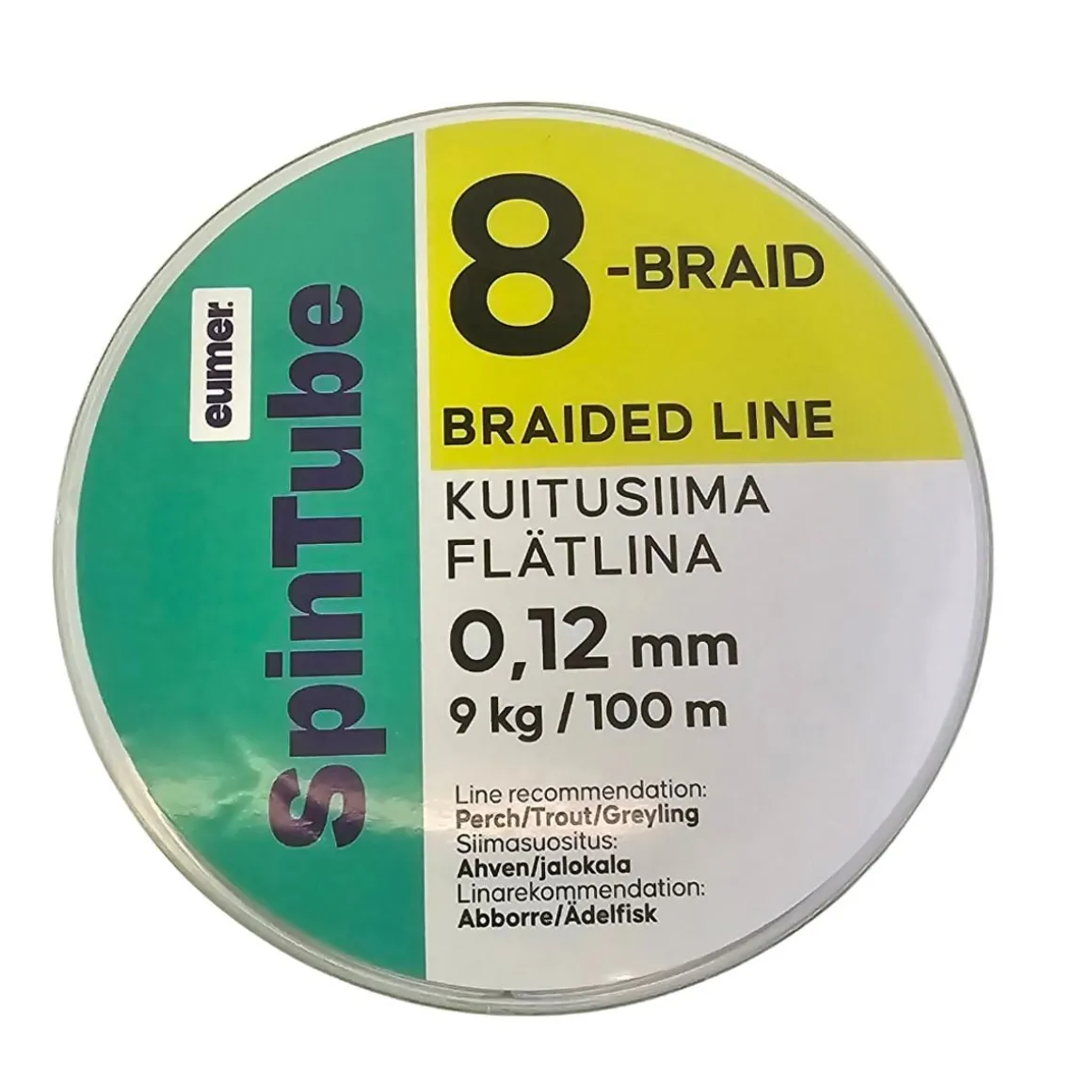 SPINTUBE 8 KUITUSIIMA FL 0,12 MM/100 M 9 KG