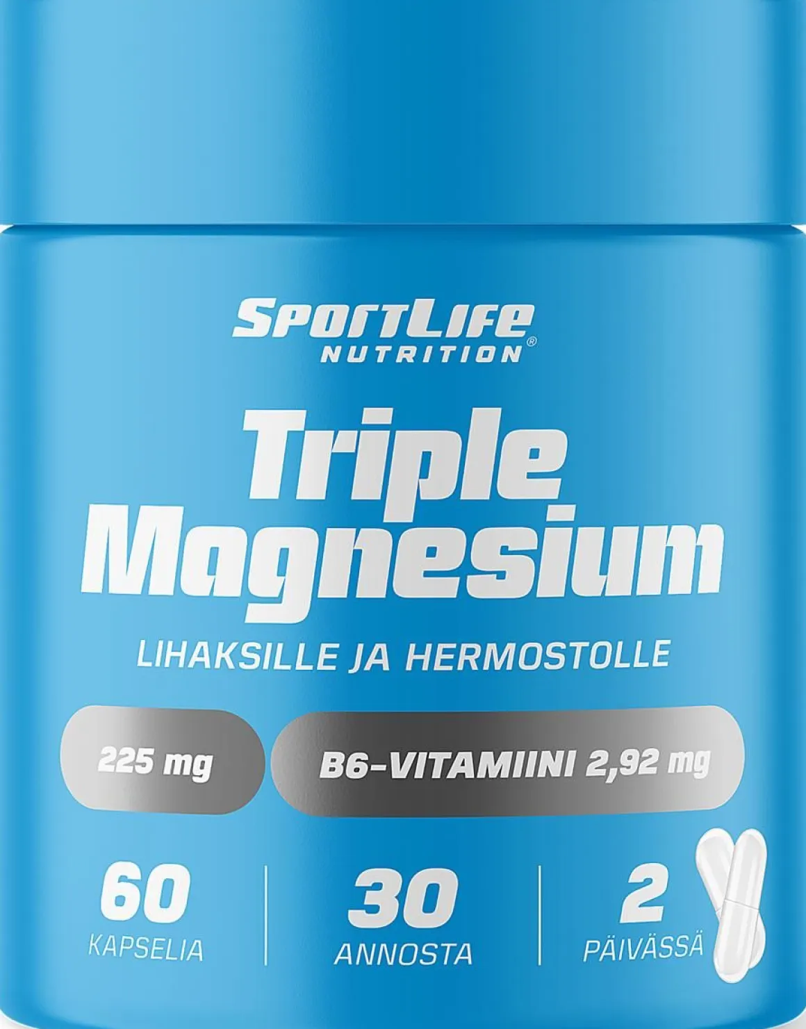 SPORTLIFE NUTRITION TRIPLE MAGNESIUM KAPSELI 60 KPL