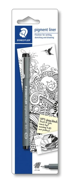 STAEDTLER 30805 KUITUKÄRKIKYNÄ 0,5MM BLISTERI MUSTA