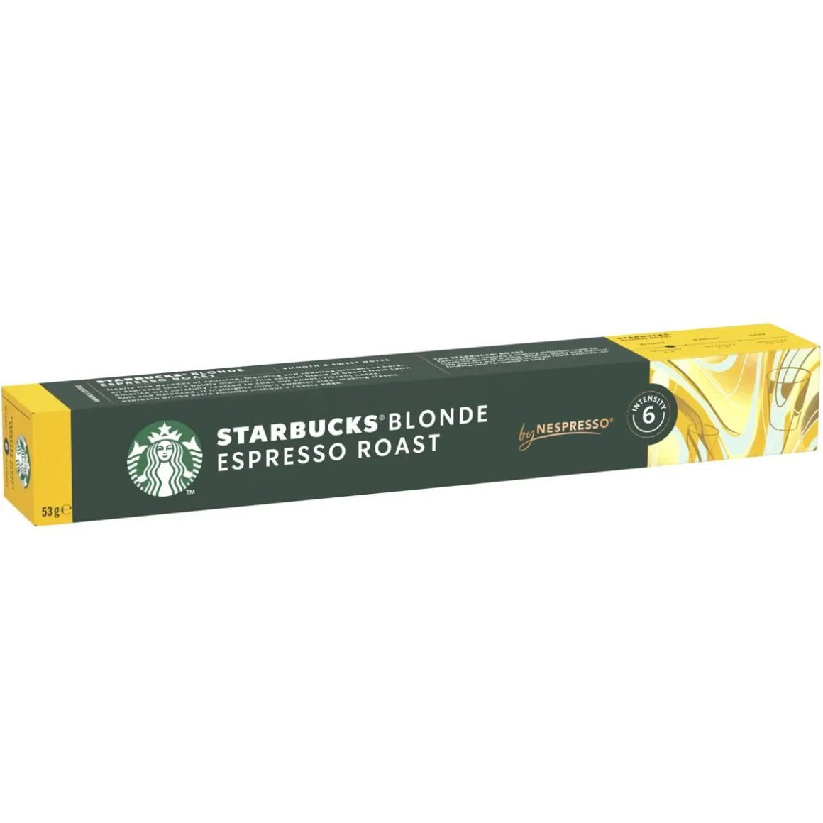 STARBUCKS NESPRESSO BLONDE ESPRESSO ROAST 10 KAPS 53 G