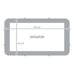 STRATOS RECTANGULAR TRAMPOLIINI 7X10 2,13X3,05 M