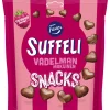 SUFFELI SNACKS VADELMANMAKUINEN SUKLAAPUSSI 140 G