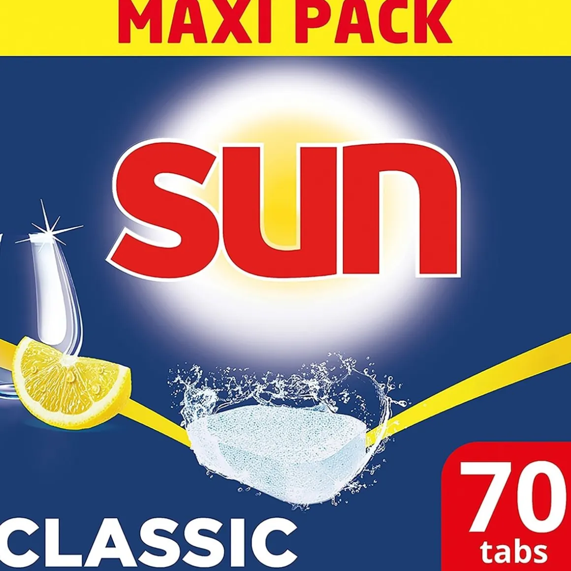 SUN CLASSIC LEMON KONETISKITABLETTI 70KPL 70 KPL