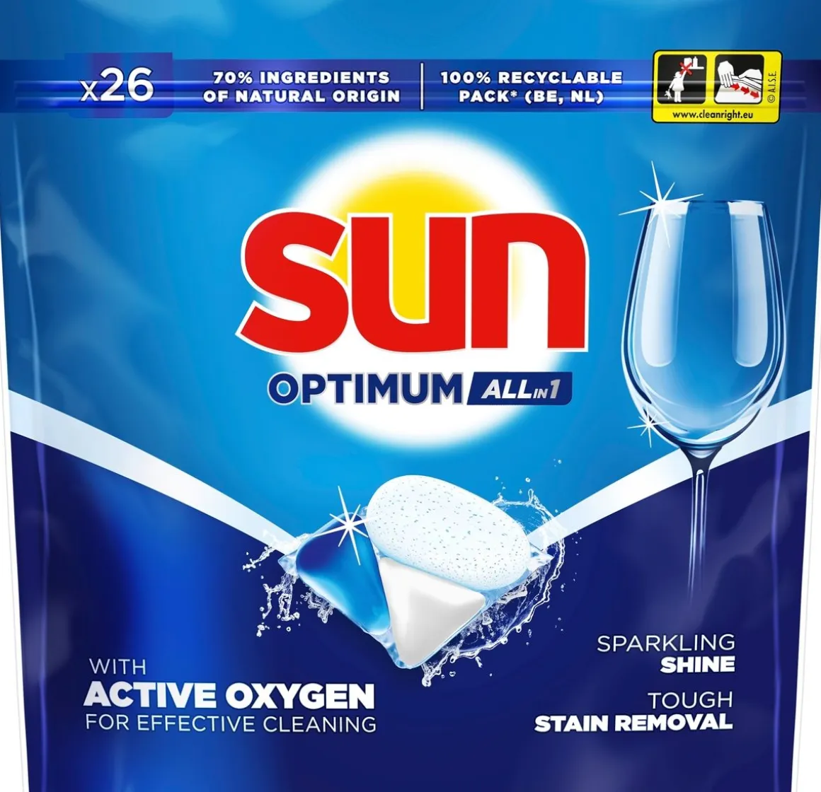 SUN KONETISKIKAPSELI OPTIMUM ALL-IN-1 REGULAR 26 KPL