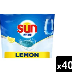 SUN  ALL-IN-1 KONETISKITABLETTI LEMON 40 KPL