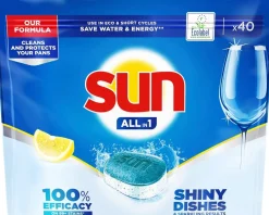 SUN  ALL-IN-1 KONETISKITABLETTI LEMON 40 KPL