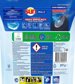 SUN  ALL-IN-1 KONETISKITABLETTI LEMON 18 KPL